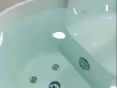 Ladodo Acrylic Single Massage vasca da bagno 8 Whirlpool Jet Spa Combinazione doccia a vapore