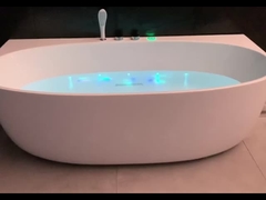 Vasca da bagno a un solo massaggio illuminata a LED con sterilizzazione da ozono e terapia a infrarossi