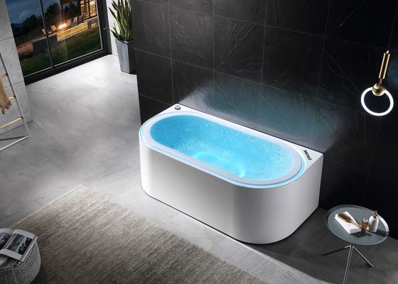 Ladodo E-8003 vasca da bagno idromassaggio acrilica con luce LED a sovrafflusso integrata e lettore musicale Bluetooth