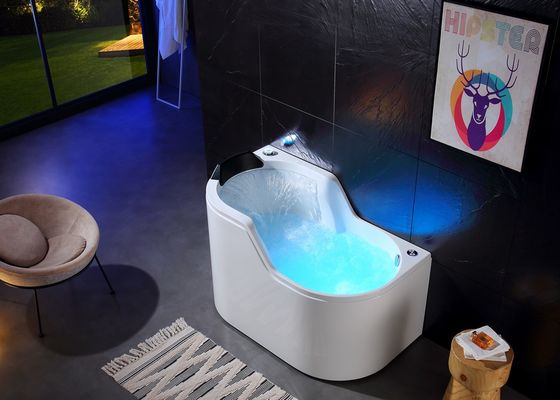 Ladodo Acrylic Single Massage vasca da bagno 8 Whirlpool Jet Spa Combinazione doccia a vapore