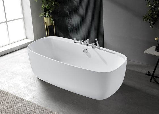 Vasca da bagno Ladodo Acrilica E-5405 Libera vasca da bagno rettangolare con bordo Sim