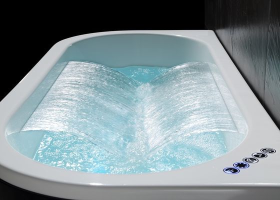 Cascata a doppia luce a LED singola vasca da bagno in acrilico
