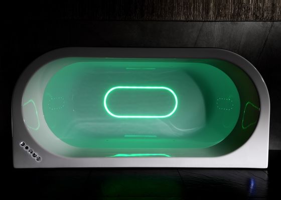 Cascata a doppia luce a LED singola vasca da bagno in acrilico