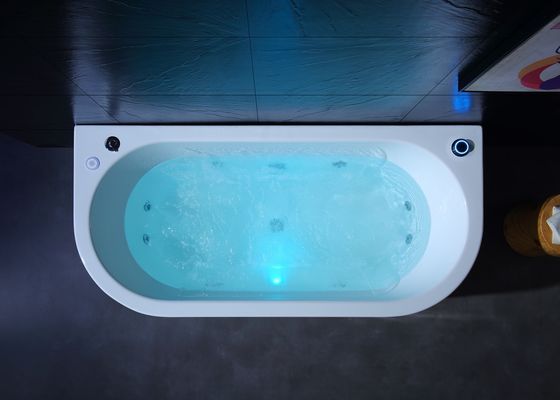 Ladodo E-8002C Due persone doppia immersione Spa vasca da bagno LED Premere interruttore