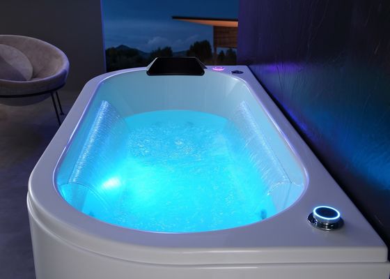 Ladodo E-8002C Due persone doppia immersione Spa vasca da bagno LED Premere interruttore