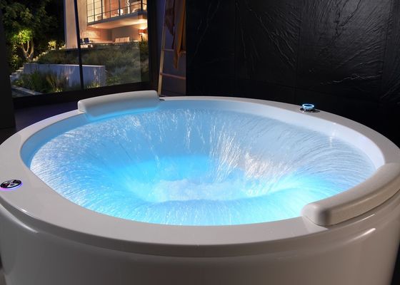 Elegante doppio cerchio cascata spa massaggio vasca da bagno Sensore di protezione contro la carenza d'acqua