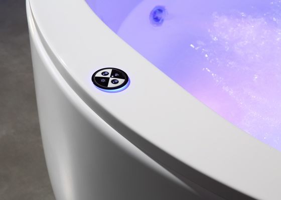Elegante doppio cerchio cascata spa massaggio vasca da bagno Sensore di protezione contro la carenza d'acqua