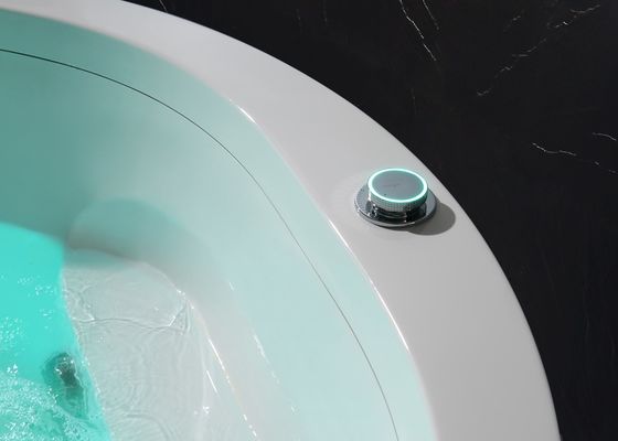 Elegante doppio cerchio cascata spa massaggio vasca da bagno Sensore di protezione contro la carenza d'acqua