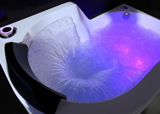 Ladodo Acrylic Single Massage vasca da bagno 8 Whirlpool Jet Spa Combinazione doccia a vapore