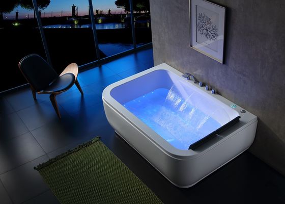 E-8012 doppio rettangolo vasca da bagno touch panel controller per due persone