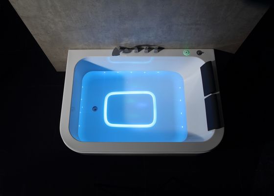 E-8012 doppio rettangolo vasca da bagno touch panel controller per due persone
