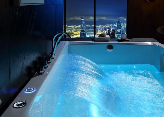 Ladodo Luxury Double Rectangle Bathtub con una sola luce a LED