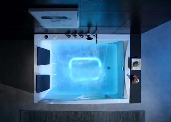 Ladodo Luxury Double Rectangle Bathtub con una sola luce a LED