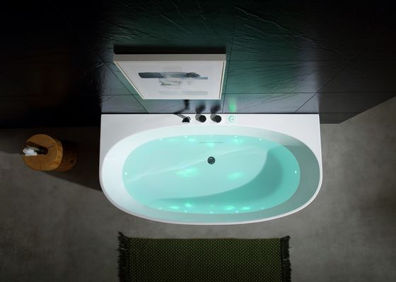 Vasca da bagno a un solo massaggio illuminata a LED con sterilizzazione da ozono e terapia a infrarossi