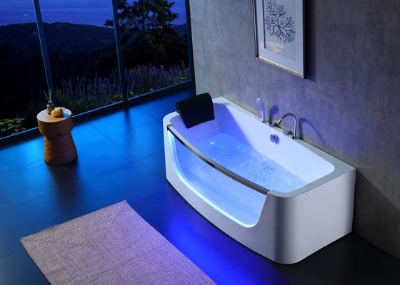 Bagno di massaggio per 3 persone con porta a vetro a led