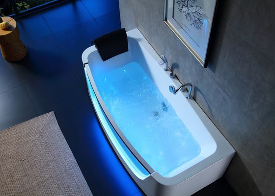 Bagno di massaggio per 3 persone con porta a vetro a led