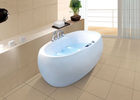 Vasca da bagno in acrilico a forma di uovo