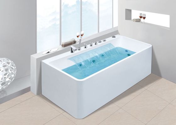 Vasca da bagno mono rettangolare con cascata