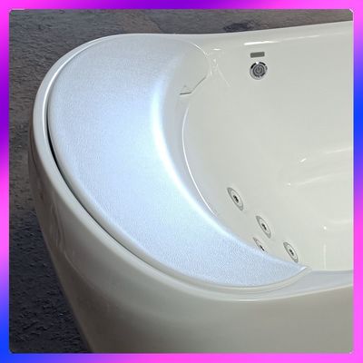 vasca da bagno solare da 1700 mm L-8401 con cascata a collo largo a LED